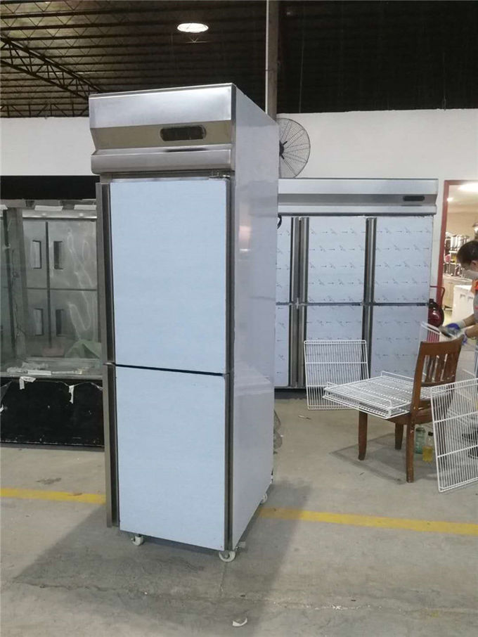 Kommerzieller aufrechter Kühlschrank 300W des Edelstahl-201 0