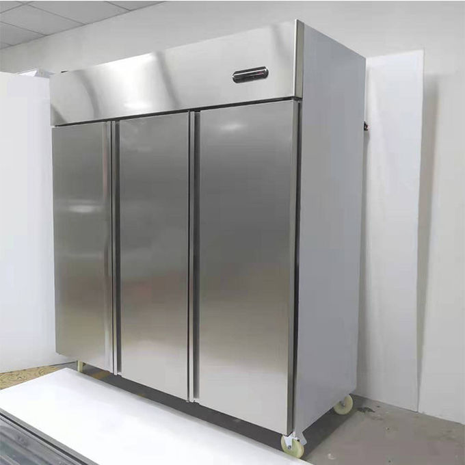 EDELSTAHL-Kühlschrank-Gefrierschrank ODM R134A Handels 0