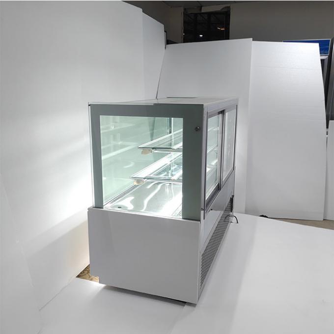 Glaskuchen-Handelskühlschrank-Gefrierschrank der Doppelschicht-650W 2