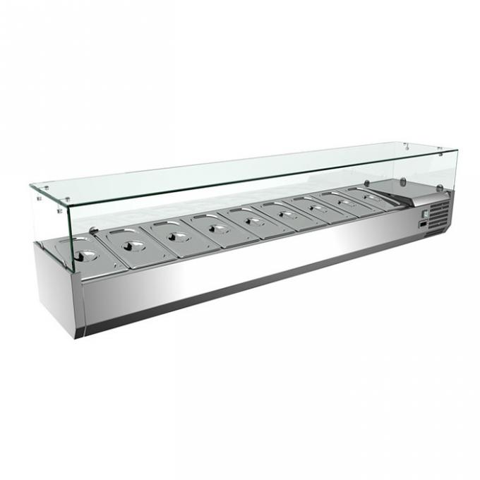201 Tischplatte-Kühlschrank-Gefrierschrank SS 120W für Salat 0