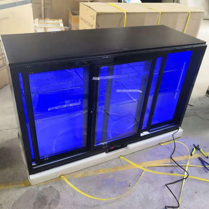 3 Tür 330L unter Gegenstangen-Kühlschrank mit Blaulicht 0