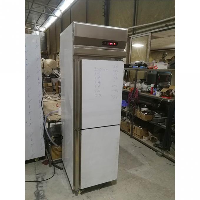 Edelstahl-Kühlschrank-Gefrierschrank 220V 500L Handels 1