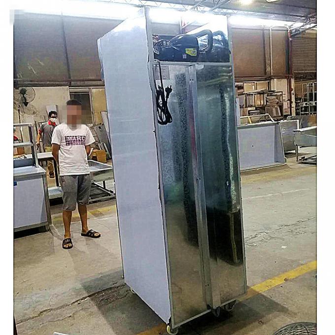 Kommerzieller aufrechter Kühlschrank 300W des Edelstahl-201 1