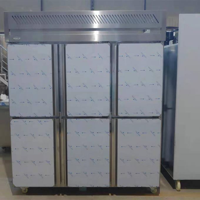 880W 6 Door Commercial Stainless Steel Refrigerator Freezer 1