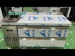 2 Schubladen Küche Arbeitstisch Edelstahl Kühltisch 1,5 M