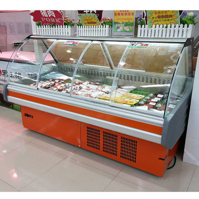 Gebogene Glas-2m Supermarkt-Abkühlungs-Ausrüstungen