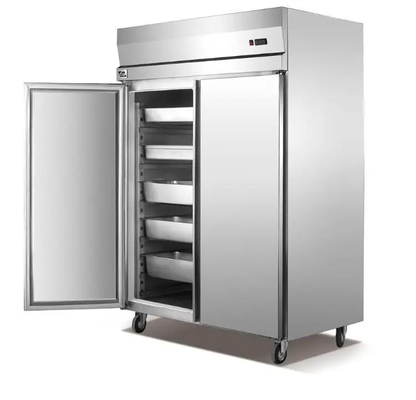 Schiebetürer Weißer Gewerbefrigerung Gefrierschrank 400L 220V Kühlsystem 2-10.C R134a Kühlmittel