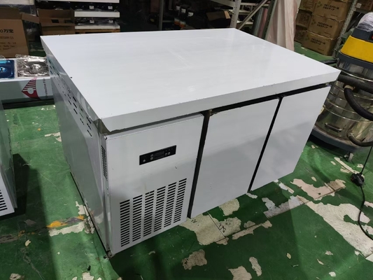 1.2M Handelsunterzimmer-Kühler-Kühlschrank-Arbeitstisch für die Küche Guangzhou Fabrik Edelstahl-Arbeitstisch