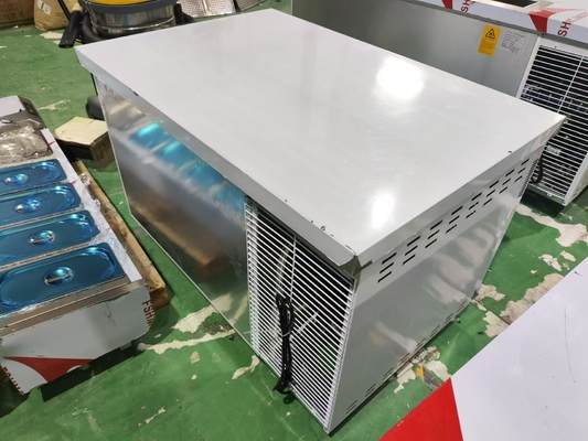 1.2M Handelsunterzimmer-Kühler-Kühlschrank-Arbeitstisch für die Küche Guangzhou Fabrik Edelstahl-Arbeitstisch