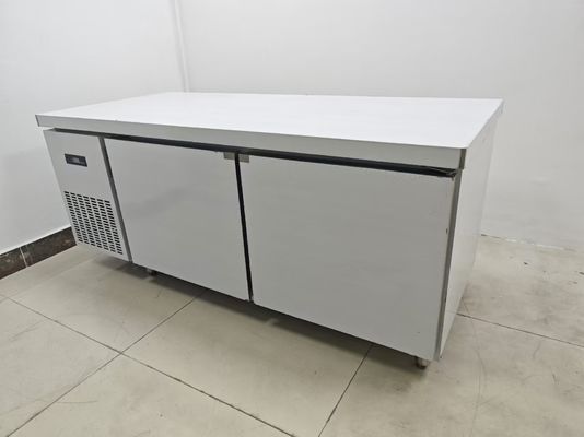 1.8M Untertischkühlgerät Gewerblicher Kühlschrank Arbeitsbank für Küche Edelstahltisch