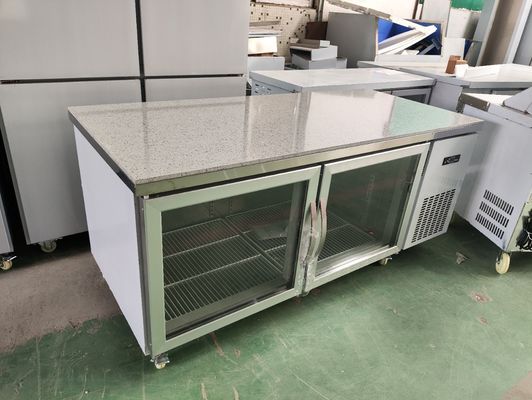Unter-Theken-Kühlschrank für Restaurant-Gewerbe-Arbeitstisch mit Glastür