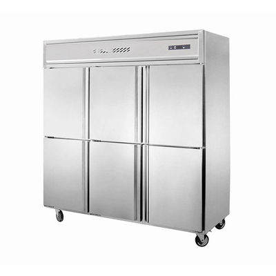 Luftkühlung Digitalanzeige LED 6 Tür-aufrechter Gefrierschrank