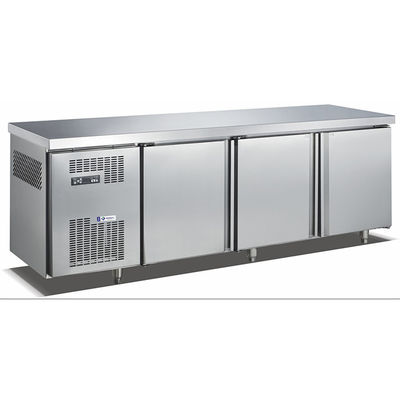 6ft Handelskühlschrank-Gefrierschrank Edelstahl-550L