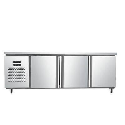 6ft Handelskühlschrank-Gefrierschrank Edelstahl-550L