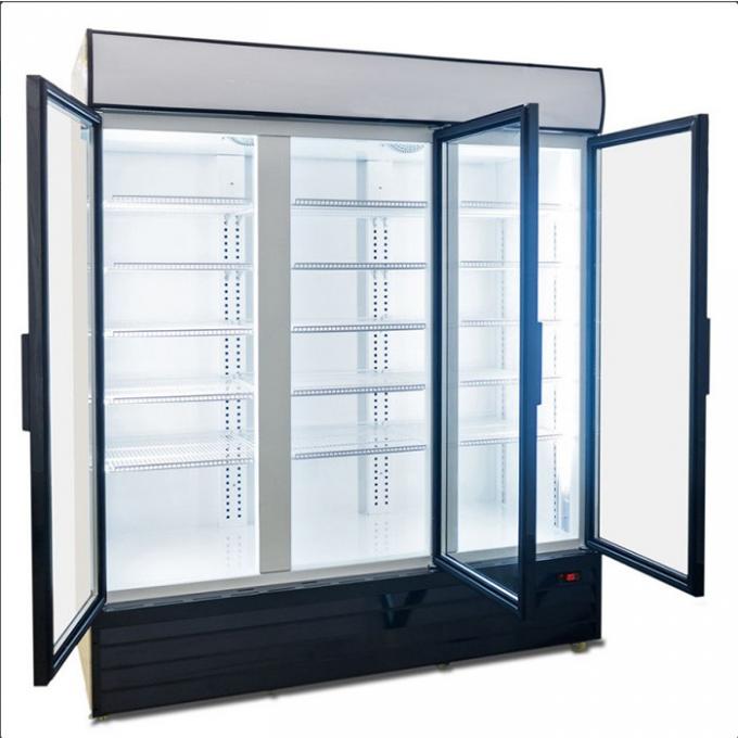 ROHS CFC freie Handelsglassenkrechte-Glastürreck-Kühlschrank der tür-Kühlvorrichtungs-1500L 0