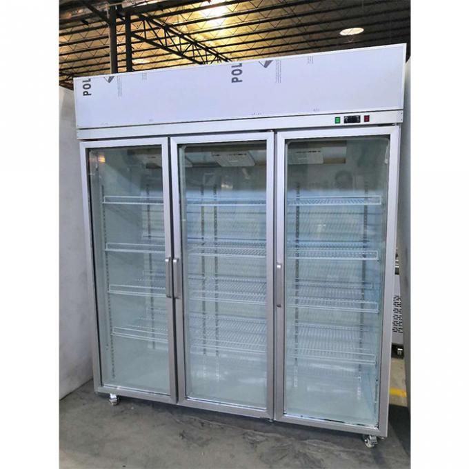CER 600W Doppelschicht-Glastür-Kühlschrank-Werbung 0