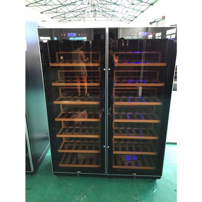 CER lagerte Glaswein-Anzeigen-Kühlschrank Flaschen der tür 110 schwenkbar 0