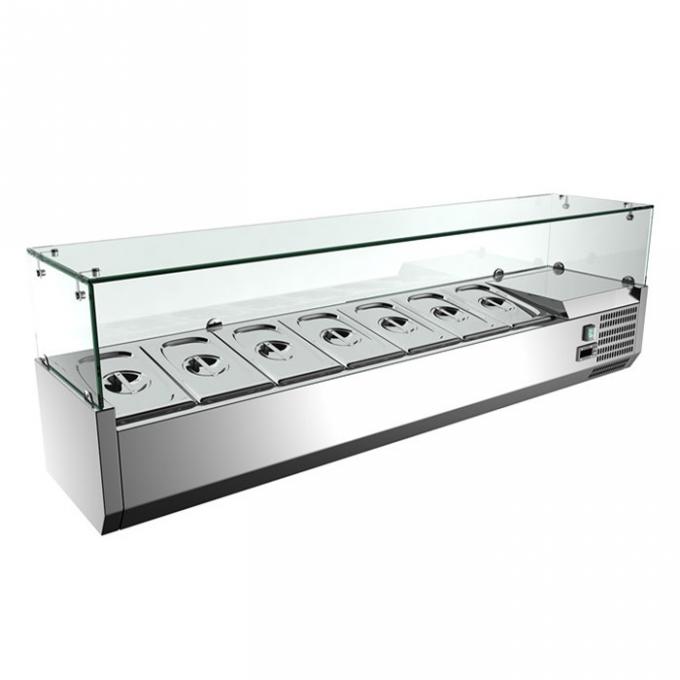 201 Tischplatte-Kühlschrank-Gefrierschrank SS 120W für Salat 1
